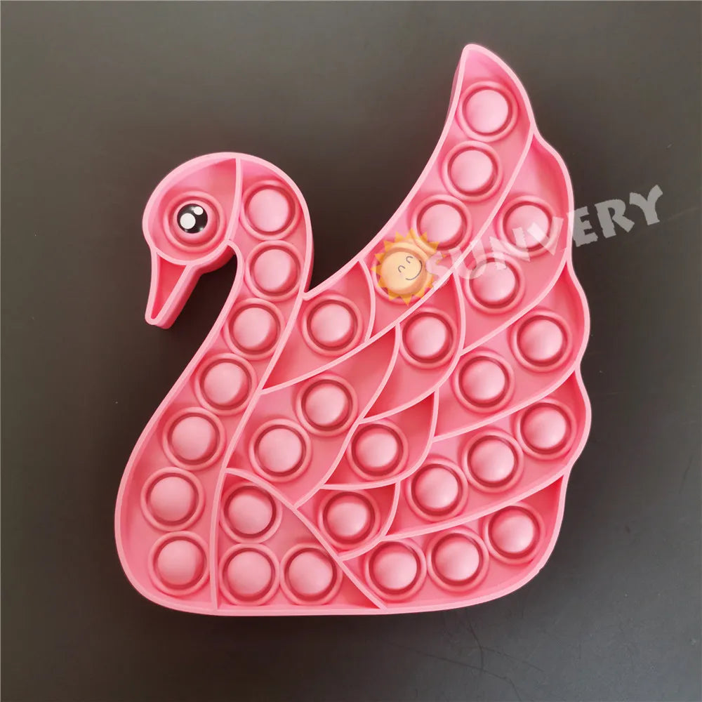 Animal Fidget Toys for Children Adults Kawaii Trend Figet Toy Kids Fun Push Bubble down Antistress toy Girls Boys Birthday Gift