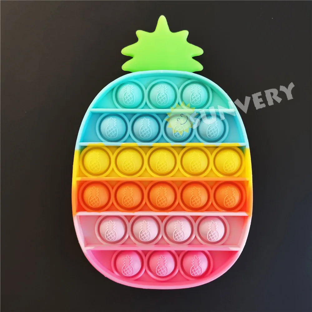 Animal Fidget Toys for Children Adults Kawaii Trend Figet Toy Kids Fun Push Bubble down Antistress toy Girls Boys Birthday Gift