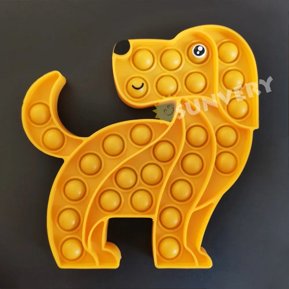 Animal Fidget Toys for Children Adults Kawaii Trend Figet Toy Kids Fun Push Bubble down Antistress toy Girls Boys Birthday Gift