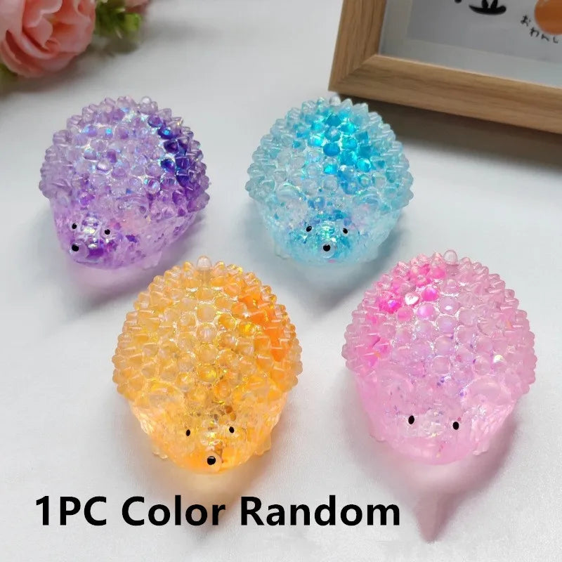 kids Anti-stress Soft TPR Slow Rebound Sequins Maltose Pinch Toy Stress Relief Elastic Squeezing Colored rabbit Decompression