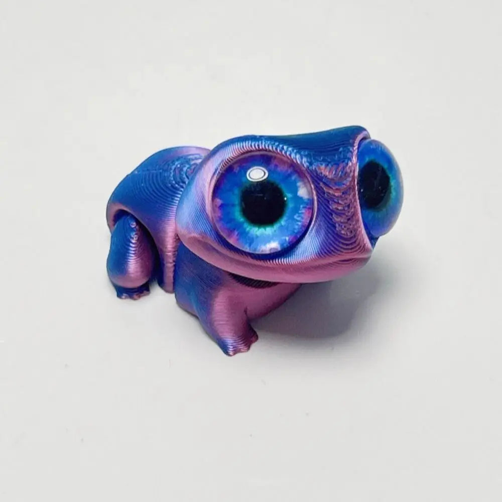 Cute Big Eyes 3D Printed Frogs Ornament Cartoon Realistic 3D Printed Frog Model Figurine Handicraft 3D Printed Frog Toy Kids