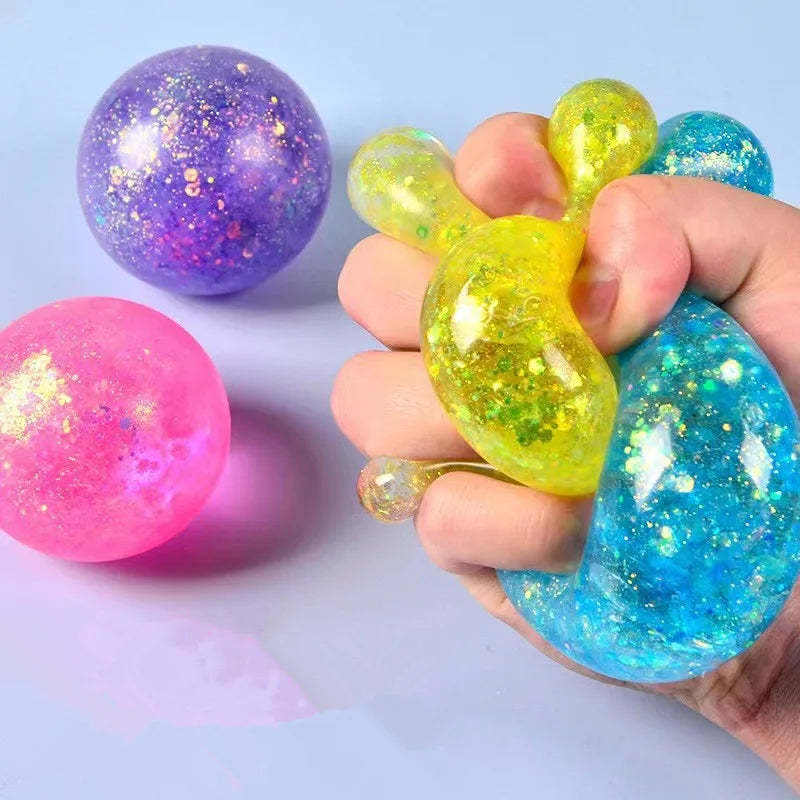 Maltose Colorful Aurora Stress Reliever Toy Cute Slow Rebound Squeezing Venting Toy for Children Adults Gift