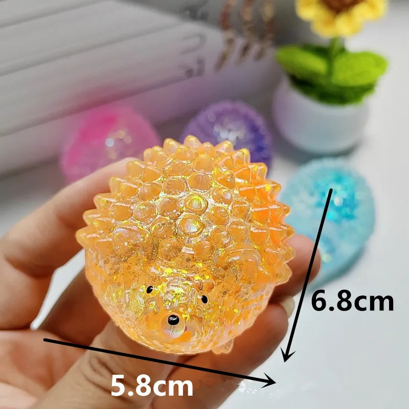 kids Anti-stress Soft TPR Slow Rebound Sequins Maltose Pinch Toy Stress Relief Elastic Squeezing Colored rabbit Decompression