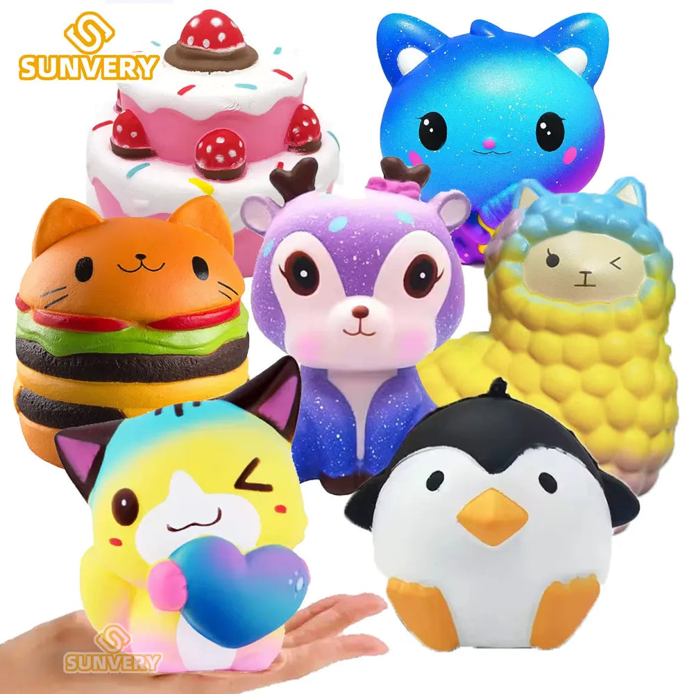 Animal Fidget Toys for Children Adults Kawaii Trend Figet Toy Kids Fun Push Bubble down Antistress toy Girls Boys Birthday Gift