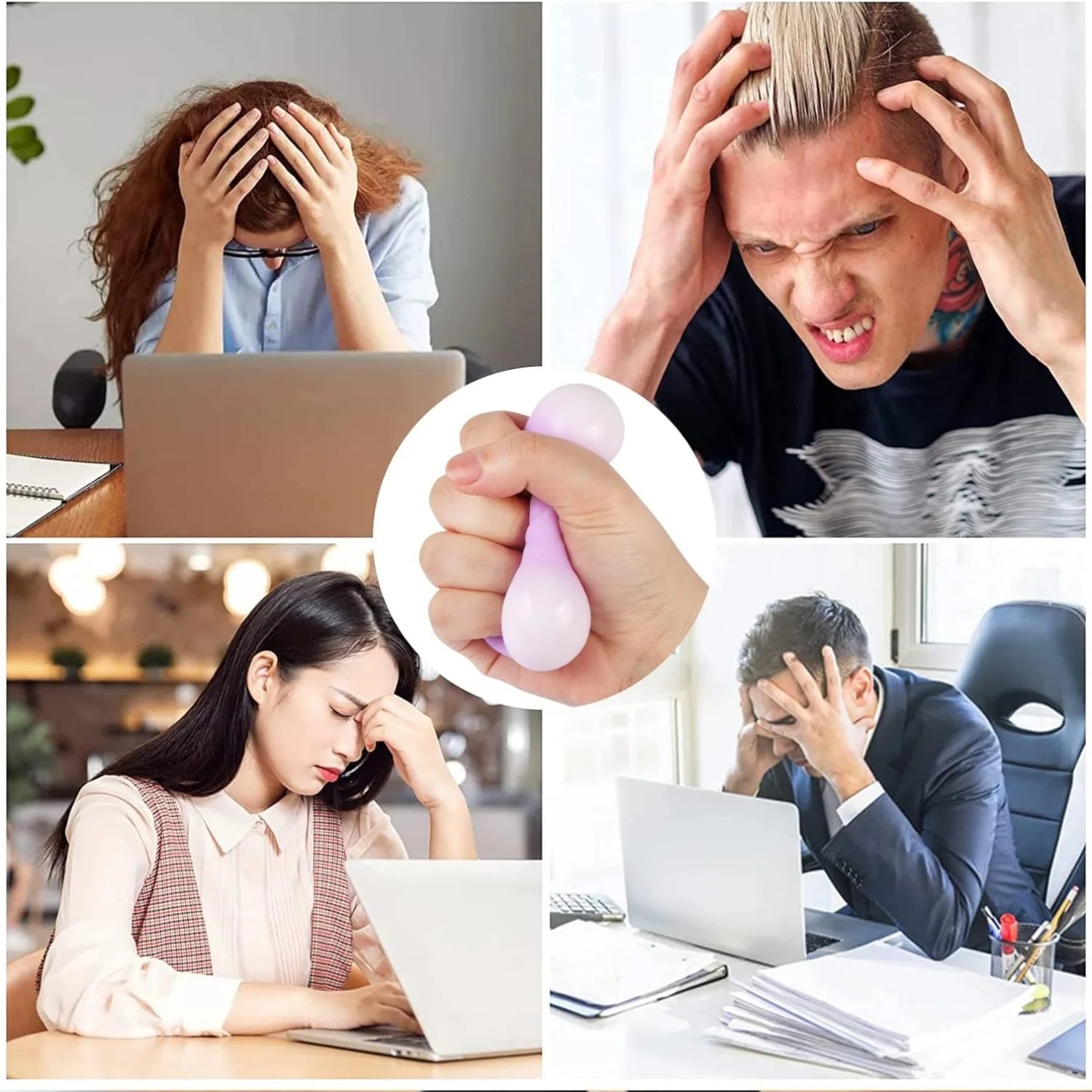 Colorful Dumpling Squishes Stress Balls Fidget Sensory Toys Simulation Food Squishies Bun with Steamer Squeeze Dough Ball Gifts