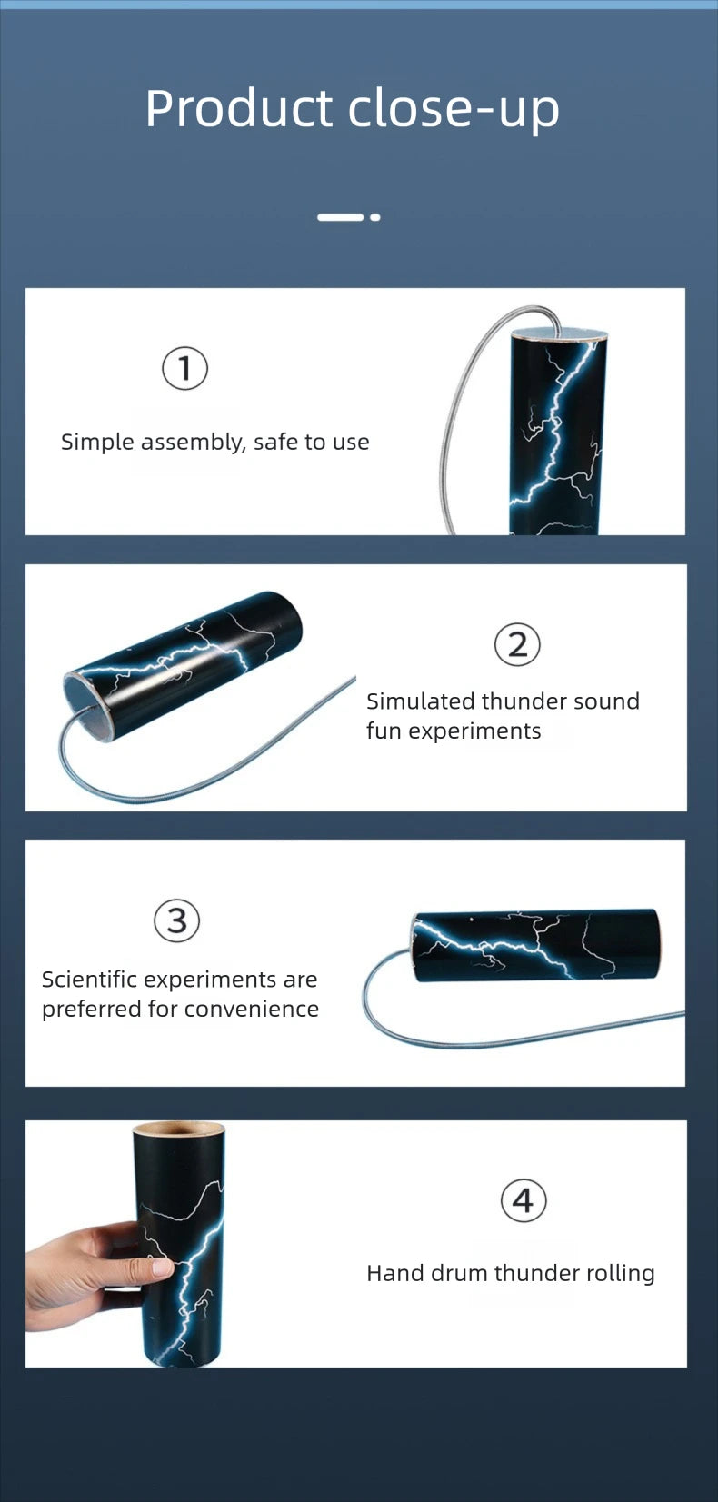 DIY Drum Sticks Noise Maker Spring Drum Percussion Instrument Music Educational Physics Science Toys For Children Gift Toy Proj