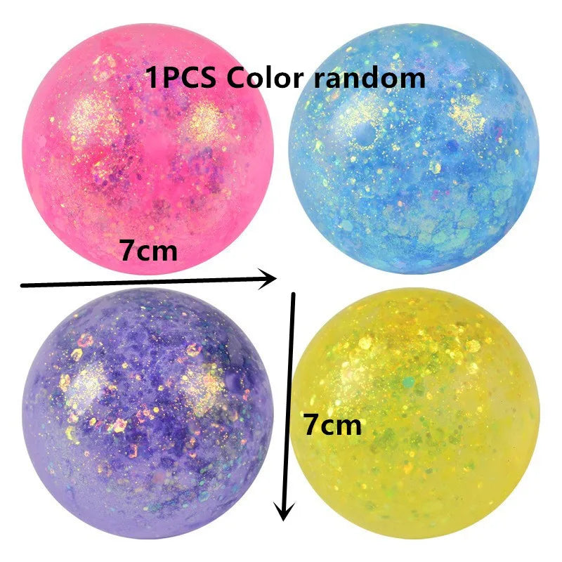 Maltose Colorful Aurora Duck Squeeze Toy Soft Cute Animal Stress Relief Decompression Stretch Toy for Adults And Children Gift