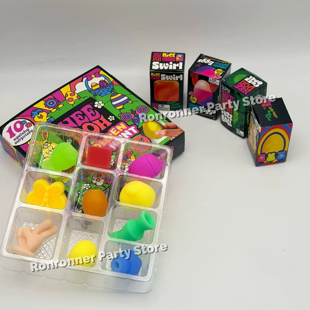 2026 New Needoh Golden Egg Treasure Hunt Box Toy With Squishy Surprise Squeeze Kid easter decoration Party Toy Birthday Gift