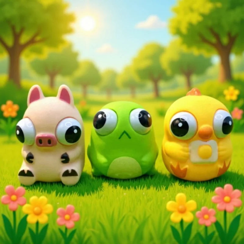 Internet-Famous Hit Animal Squishy Toys Cartoon Cute Pet Stress-Relief Gadgets New-Style Children's Squishable Dolls  Small Toys